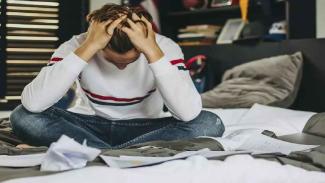 Learner stressing over matric results