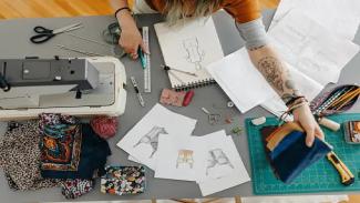 A fashion and design student.