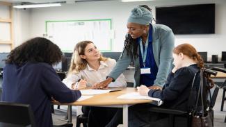 A teacher who received their qualifications through funding.