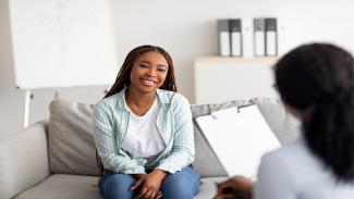 A psychologist and a patient.