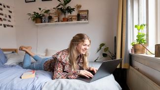 A university student living in student accommodation.