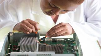 Electrical engineering student who received a bursary