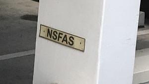 NSFAS plaque