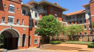 The exterior of a Gauteng City College building
