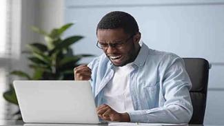 Student excited to find out that his NSFAS application was successful