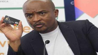 Nsfas CEO holding new mastercard
