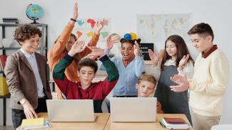 Learners in classroom