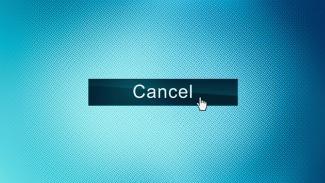 Cancel button on screen