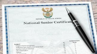 Matric certificate