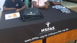 Nsfas students checking application statuses in 2023 
