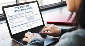 Student applying for a student loan