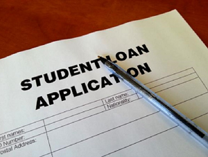  A blank student loan application