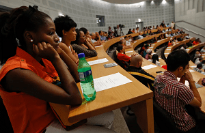 Students in a lecture