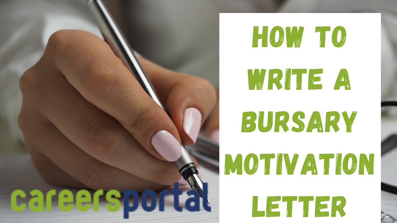 how to write an application letter for bursary